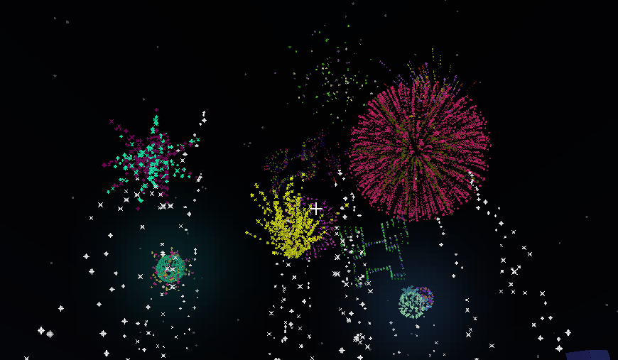 Minecraft fireworks
